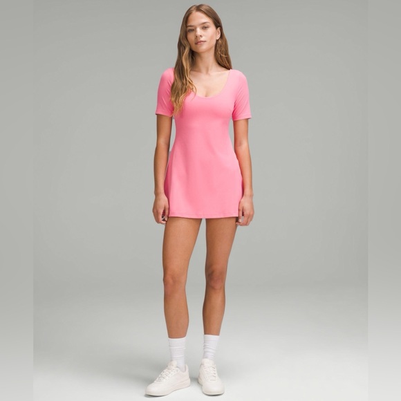 NWT lululemon Align Short-Sleeve Dress SAKP Sakura Pink Size 6 - Picture 2 of 7